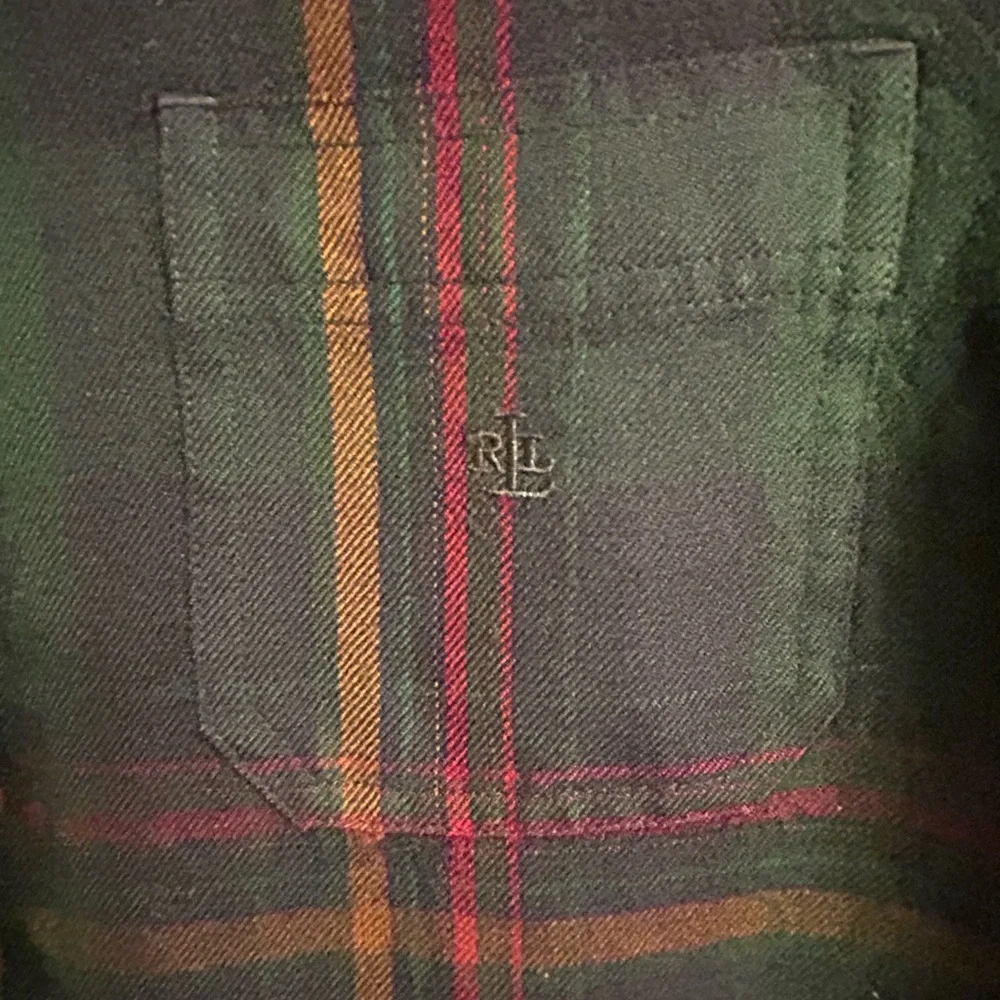 LAUREN Ralph Lauren Plaid Worsted Wool Shirt - SP - EUC - Picture 3 of 8